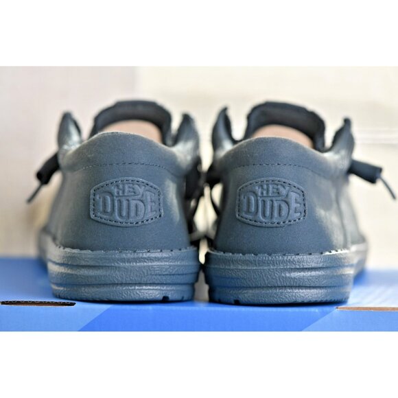 New! Size: 8 Men | Hey Dude Wally Funk Mono | Dark Slate | 40011-1RU